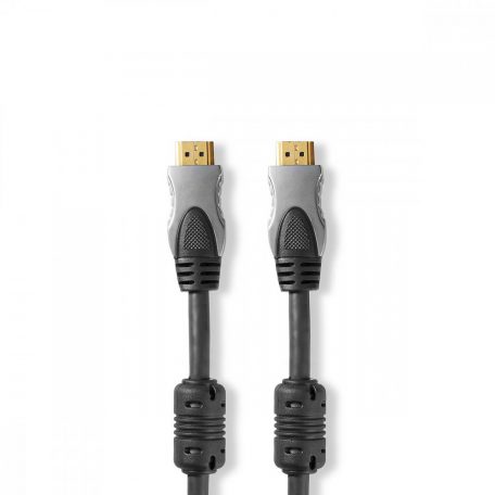 Nagy Sebességű HDMI ™ kábel Ethernet | HDMI™ Csatlakozó | HDMI™ Csatlakozó | 4K@60Hz | 18 Gbps | 1.50 m | Kerek | PVC | Antracit | Doboz