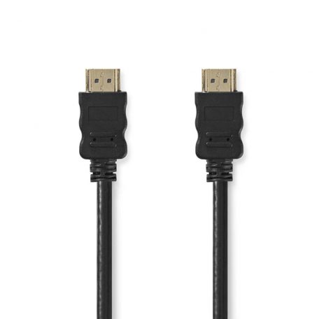 Nagy Sebességű HDMI ™ kábel Ethernet | HDMI™ Csatlakozó | HDMI™ Csatlakozó | 4K@30Hz | ARC | 10.2 Gbps | 25.0 m | Kerek | PVC | Fekete | Label