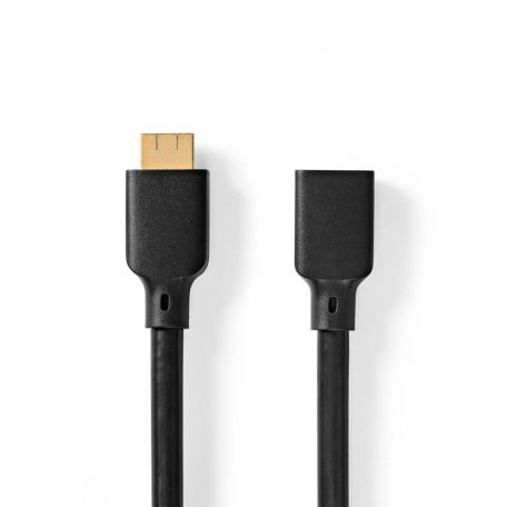 Ultra High Speed ​​HDMI ™ kábel | HDMI™ Csatlakozó | HDMI™ Kimenet | 8K@60Hz | 48 Gbps | 1.00 m | Kerek | 7.9 mm | Fekete | Label