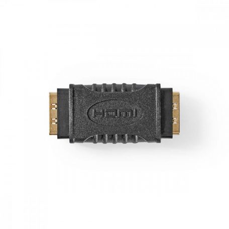 HDMI™ adapter | HDMI™ Aljzat | HDMI™ Aljzat | Aranyozott | Egyenes | ABS | Fekete | 1 db | Műanyag Zacskó