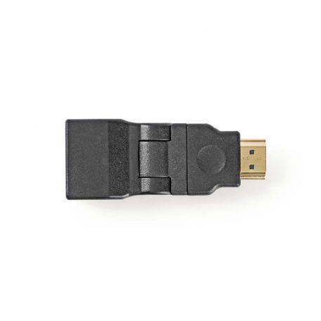 HDMI™ adapter | HDMI™ Csatlakozó | HDMI™ Kimenet | Aranyozott | Forgó | ABS | Fekete | 1 db | Boríték