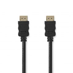   Nagy Sebességű HDMI ™ kábel Ethernet | HDMI™ Csatlakozó | HDMI™ Csatlakozó | 4K@30Hz | ARC | 10.2 Gbps | 1.50 m | Kerek | PVC | Fekete | Papírfüles