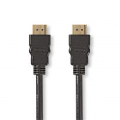   Nagy Sebességű HDMI ™ kábel Ethernet | HDMI™ Csatlakozó | HDMI™ Csatlakozó | 1080p@60Hz | 10.2 Gbps | 1.00 m | Kerek | PVC | Fekete | Papírfüles