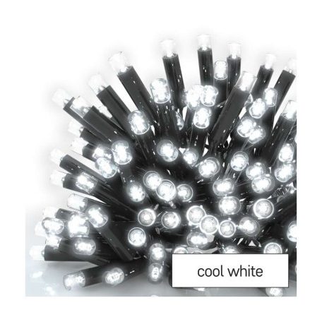 Profi LED sorolható füzér, fekete – jégcsapok, 3 m, kültéri, hideg fehér