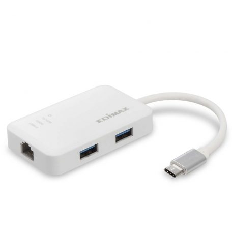 USB-C – 3 portos USB 3.0 Gigabit Ethernet hub