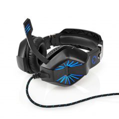   Gaming Headset | Teljes Fület Befedő Kialakítás | Stereo | USB Type-A / 2x 3.5 mm | Felhajtható Mikrofon | 2.20 m | LED