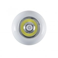   Home GL 05 elemlámpa, 1 x 3 W COB LED, 4200 K, hidegfehér, nyomógombos, öntapadós felület