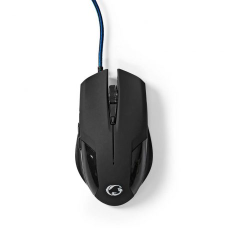 Gaming Mouse | Vezetékes | 1200 / 2400 / 4800 / 7200 dpi | Állítható DPI | Gombok száma: 6 | Programozható gombok | Jobbkezes | 1.50 m | Világítás Nélkül