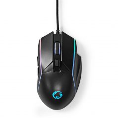   Gaming Mouse | Vezetékes | 800 / 1200 / 2400 / 3200 / 4800 / 7200 dpi | Állítható DPI | Gombok száma: 6 | Jobbkezes | 1.50 m | LED