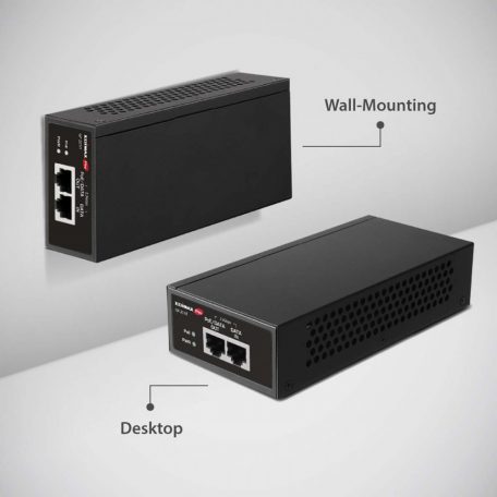 IEEE 802.3at 2.5 gigabites 30 W-os PoE+ injektor