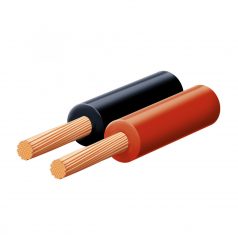   SAL KL 0,5-10X hangszóróvezeték, piros-fekete, 2C x (64 x 0,10 mm), 0,1 mm-es elemi szál, 10m