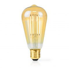   LED izzóval E27 | ST64 | 4.9 W | 470 lm | 2100 K | Állítható fényerõ | Extra Meleg Fehér | Retro Stílus | 1 db