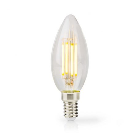 LED lámpa Izzó E14 | Gyertya | 4.5 W | 470 lm | 2700 K | Állítható fényerõ | Meleg Fehér | Retro Stílus | 1 db | Egyértelmű