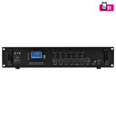   SAL MPA 120BT multimédiás keverő erősítő, 120 W, 6 csatorna, BT, FM rádió, USB/SD, EQ