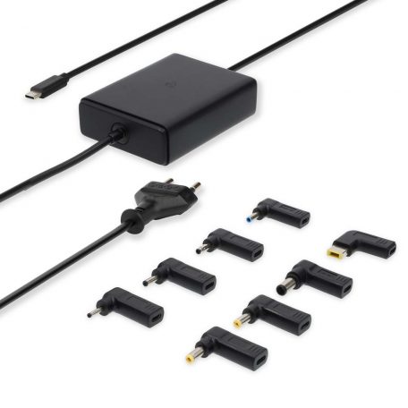 Notebook adapter | GaN | 100 W | 5 / 9 / 12 / 15 / 20 V DC | 3.0 / 5.0 A | Alkalmas erre: Notebook / Okostelefon / Tablet | Euro / C-típus (CEE 7/16)