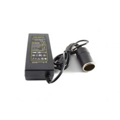   220V - 12V szivargyújtó átalakító, otthoni használatra 120W Teljesítmény Converter | Hálózati Áramellátás | 230 V AC 50 Hz | 12 V DC | 120 W | Földelt csatlakozó | Fekete