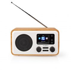   Internet Rádió | Asztali Kivitel | Bluetooth® / Wi-Fi | DAB+ / FM / Internet | 2.4 " | Színes Képernyő | 7 W | Távvezérelt | App szabályozott | Ébresztő óra | Alvás időzítő | Barna / Fehér