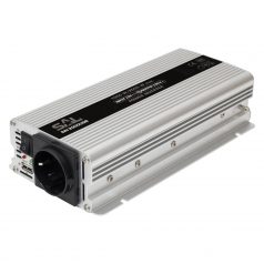   SAL SAI 2000USB feszültségátalakító, 1000 W, inverter, 500 mA USB töltő, gyermekzár