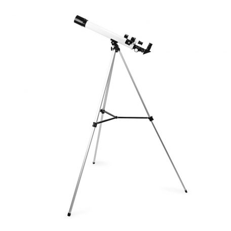 Távcső | Apertúra: 50 mm | Gyújtótávolság: 600 mm | Finderscope: 5 x 24 | Maximális munka magasság: 125 cm | Tripod | Fehér / Fekete