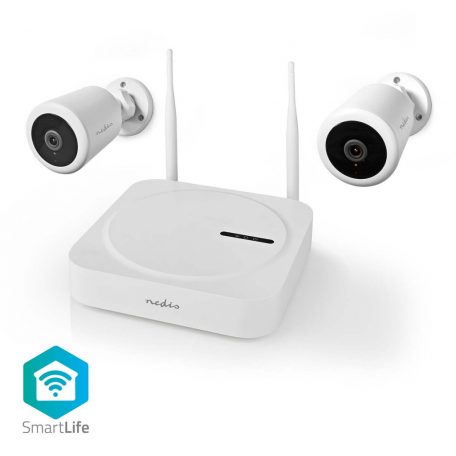 SmartLife vezeték nélküli kamerarendszer | 2x Camera | Full HD 1080p | IP65 | Éjjellátó | Fehér