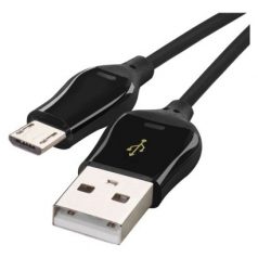   Töltő- és adatkábel USB-A 2.0 / micro USB-B 2.0, Quick Charge, 1 m, fekete