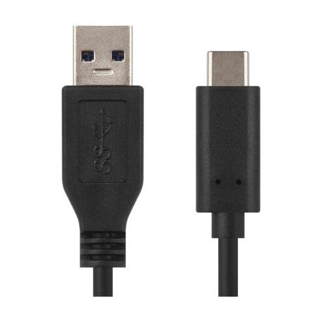 Töltő- és adatkábel USB-A 3.0 / USB-C 3.1, 1 m, fekete