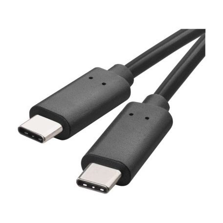 Töltő- és adatkábel 2.0 USB-C / USB-C, 1 m, fekete