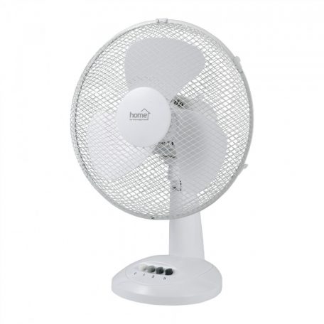 Home TF 311 asztali ventilátor, 40 W, 3 fokozat, 30 cm-es lapátátmérő, 90°-os oszcillálás, fehér