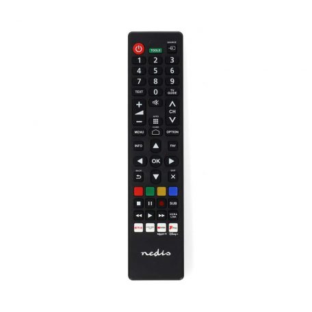 Tartalék Távirányító | Megfelelő: Panasonic / Sharp | Előre Programozott | 1 Eszköz | Amazon Prime / Disney + Button / Netflix Gomb / Rakuten TV Button / Youtube Gomb | Infravörös | Fekete