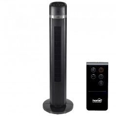   Home TWFR 100 oszlopventilátor, 45 W, 100 cm, 3 fokozat, 85°-os oszcillálás, távirányító, fekete,