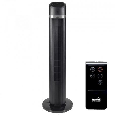 Home TWFR 100 oszlopventilátor, 45 W, 100 cm, 3 fokozat, 85°-os oszcillálás, távirányító, fekete,