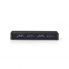   USB hub | USB-A Dugasz | 4x USB A Female | 4-Port port(s) | USB 3.2 Gen 1 | Hálózati Áramellátás / USB-áramellátású | 4x USB