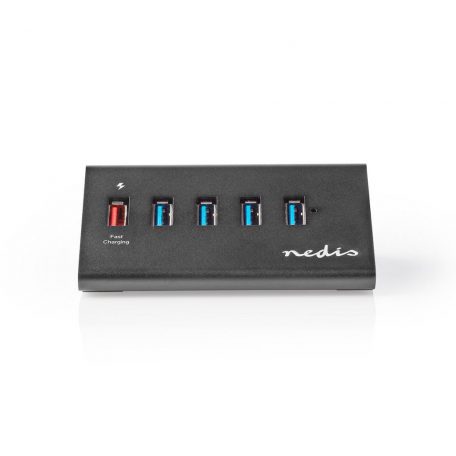 USB hub | USB Micro-B Aljzat | USB-A Aljzat | 5-Port port(s) | QC3.0 / USB 3.2 Gen 1 | Hálózati Áramellátás / USB-áramellátású | 5 Gbps | 5x USB