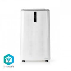   NEDIS mobil klíma 2,6kw-s WIFI SmartLife 3 az 1-ben Légkondicionáló | Wi-Fi | 9000 BTU | 80 m³ | Párátlanítás | Android™ / IOS | Energia osztály: A | 3-sebességes | 65 dB | Fehér