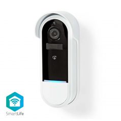   SmartLife Videó kaputelefon | Wi-Fi | Elemes Áramellátás / Transzformátor | Full HD 1080p | Felhőalapú Tárolás (opcionális) / microSD (nem tartozék) | IP54 | Mozgásérzékelővel | Éjjellátó | Fehér