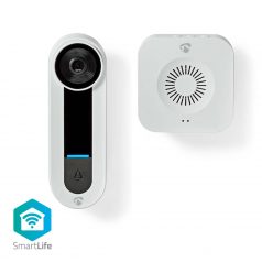   SmartLife Videó kaputelefon | Wi-Fi | Hálózati Áramellátás | 1536x1536 | Felhőalapú Tárolás (opcionális) / microSD (nem tartozék) / Onvif | IP65 | Mozgásérzékelővel | Fehér