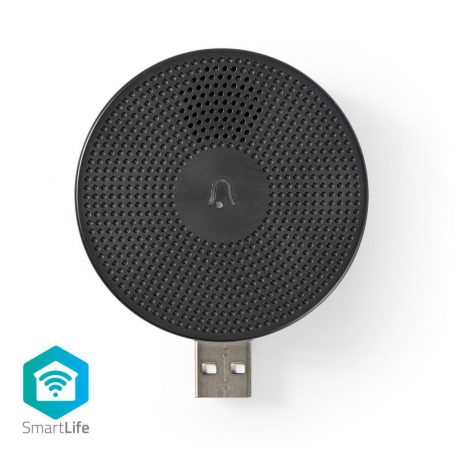 SmartLife Csipogó | Wi-Fi | Kiegeszitõ ehhez:: WIFICDP10GY | USB-áramellátású | 4 Hangok | 5 V DC | Állítható hangerő | Fekete