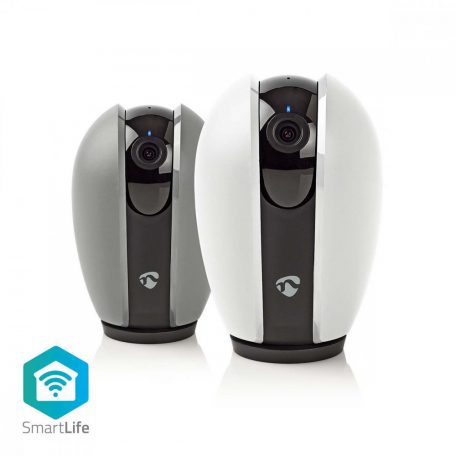 SmartLife beltéri kamera | Wi-Fi | HD 720p | Dönthető billenthető | Felhőalapú Tárolás (opcionális) / microSD (nem tartozék) | Mozgásérzékelővel | Éjjellátó | Fehér / Szürke