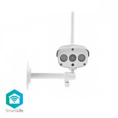   SmartLife kültéri kamera | Wi-Fi | Full HD 1080p | IP67 | Felhőalapú Tárolás (opcionális) / microSD (nem tartozék) | 12 V DC | Mozgásérzékelővel | Éjjellátó | Fehér