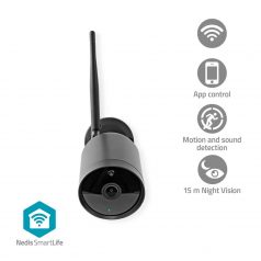   SmartLife kültéri kamera | Wi-Fi | Full HD 1080p | IP65 | Felhőalapú Tárolás (opcionális) / microSD (nem tartozék) | 12 V DC | Mozgásérzékelővel | Éjjellátó | Fekete