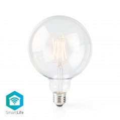   SmartLife LED izzó | Wi-Fi | E27 | 500 lm | 5 W | Meleg Fehér | 2700 K | Üveg | Android™ / IOS | G125 | 1 db