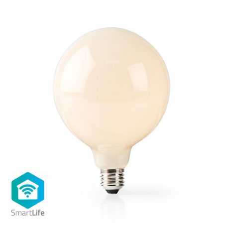 SmartLife LED izzó | Wi-Fi | E27 | 500 lm | 5 W | Meleg Fehér | 2700 K | Üveg | Android™ / IOS | G125 | 1 db