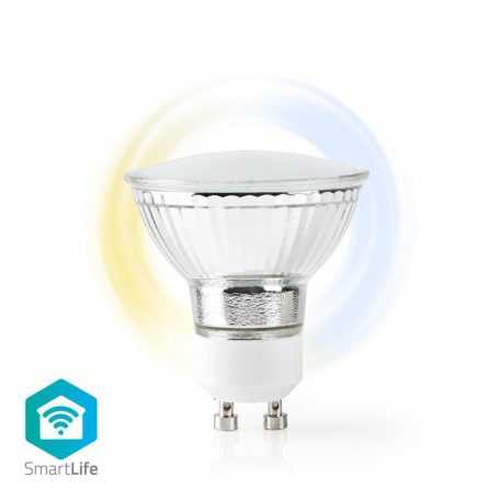 SmartLife LED Spot | Wi-Fi | GU10 | 400 lm | 5 W | Hideg Fehér / Meleg Fehér | 2700 - 6500 K | Energia osztály: F | Android™ / IOS | PAR16 | 1 db