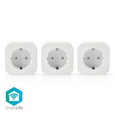   SmartLife Intelligens Csatlakozó | Wi-Fi | 2500 W | Földelt csatlakozó / F típus (CEE 7/7) | -10 - 45 °C | Android™ / IOS | Fehér | 3 db