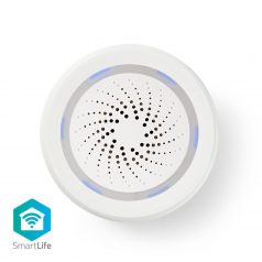   SmartLife Sziréna | Wi-Fi | Hálózati Áramellátás | 8 Hangok | 85 dB | Android™ / IOS | Fehér