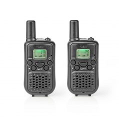   Walkie-Talkie szett | 2 Kézibeszélő | Legfeljebb 5 km | Frekvencia csatornák: 8 | PTT / VOX | Max. 2.5 óráig | Fekete