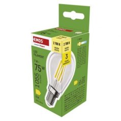   LED izzó Filament Mini Globe  / E14 / 7 W (75 W) / 1055 lm / meleg fehér