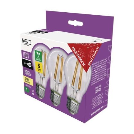 LED izzó Filament A60 A CLASS/ E27 / 3,8 W (60 W) / 806 lm / meleg fehér