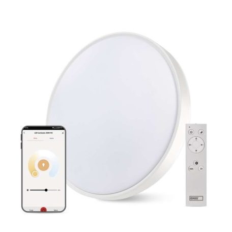 Okos LED mennyezeti lámpatest GoSmart, kör alakú, 45W, CCT, dimmelhető, WiFi