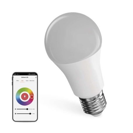 LED izzó GoSmart A60 / E27 / 9 W (60 W) / 806 lm / RGB / dimmelhető / WiFi